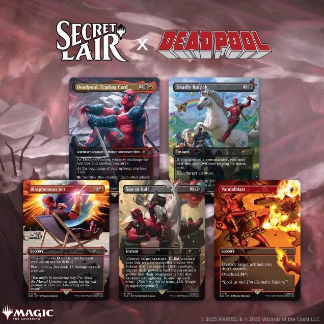 Secret Lair x Marvel's Deadpool til kun 449,00 DKK på Goblingames.dk